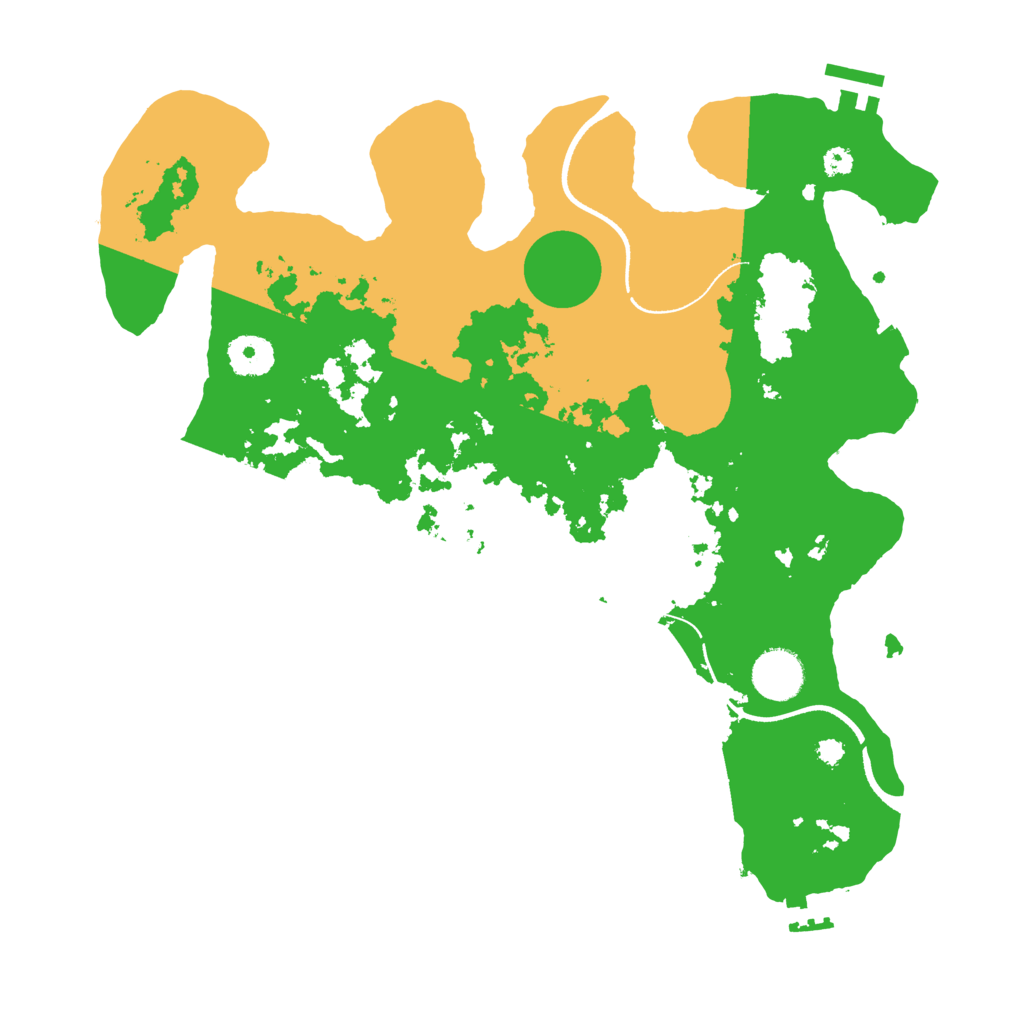 Biome Rust Map: Procedural Map, Size: 3500, Seed: 1115465850