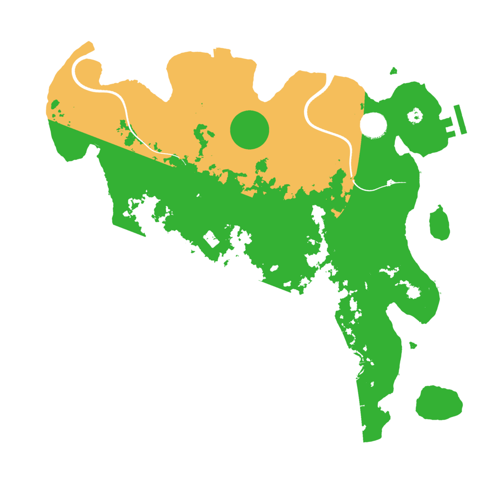 Biome Rust Map: Procedural Map, Size: 3400, Seed: 32711