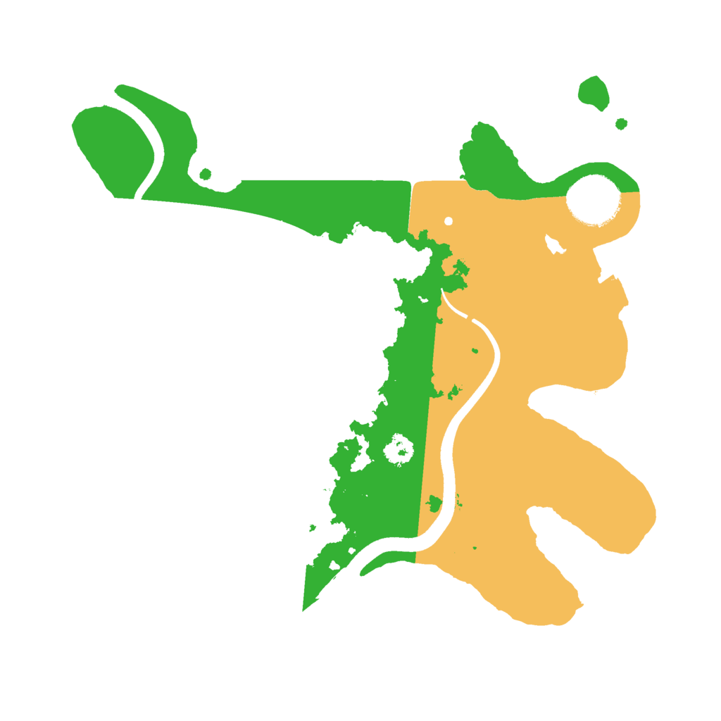 Biome Rust Map: Procedural Map, Size: 2500, Seed: 289365