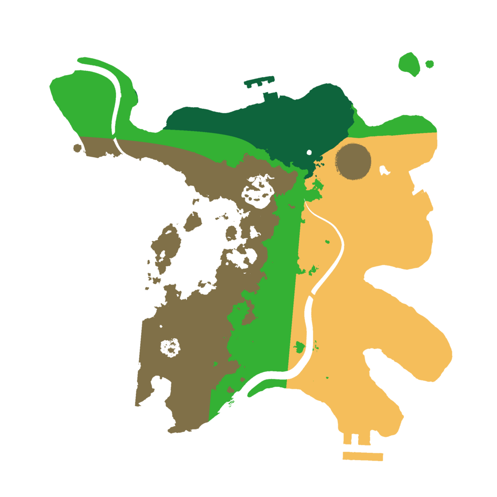 Biome Rust Map: Procedural Map, Size: 2500, Seed: 289365