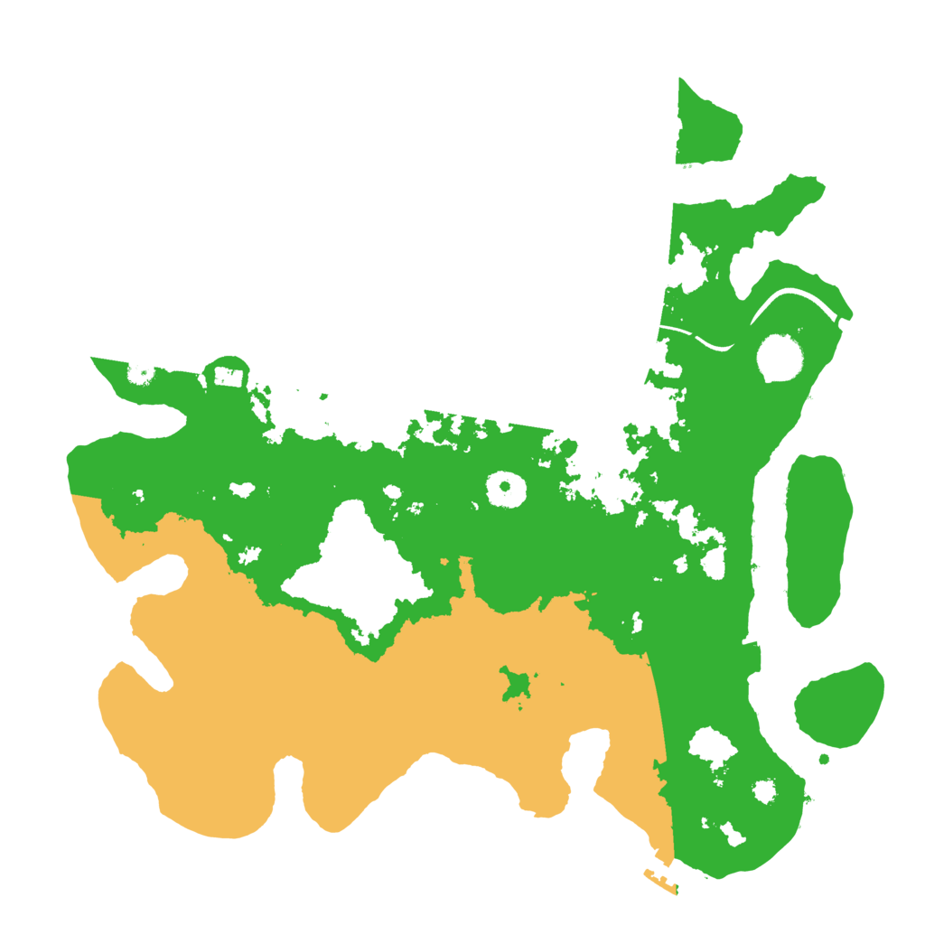 Biome Rust Map: Procedural Map, Size: 3550, Seed: 48685