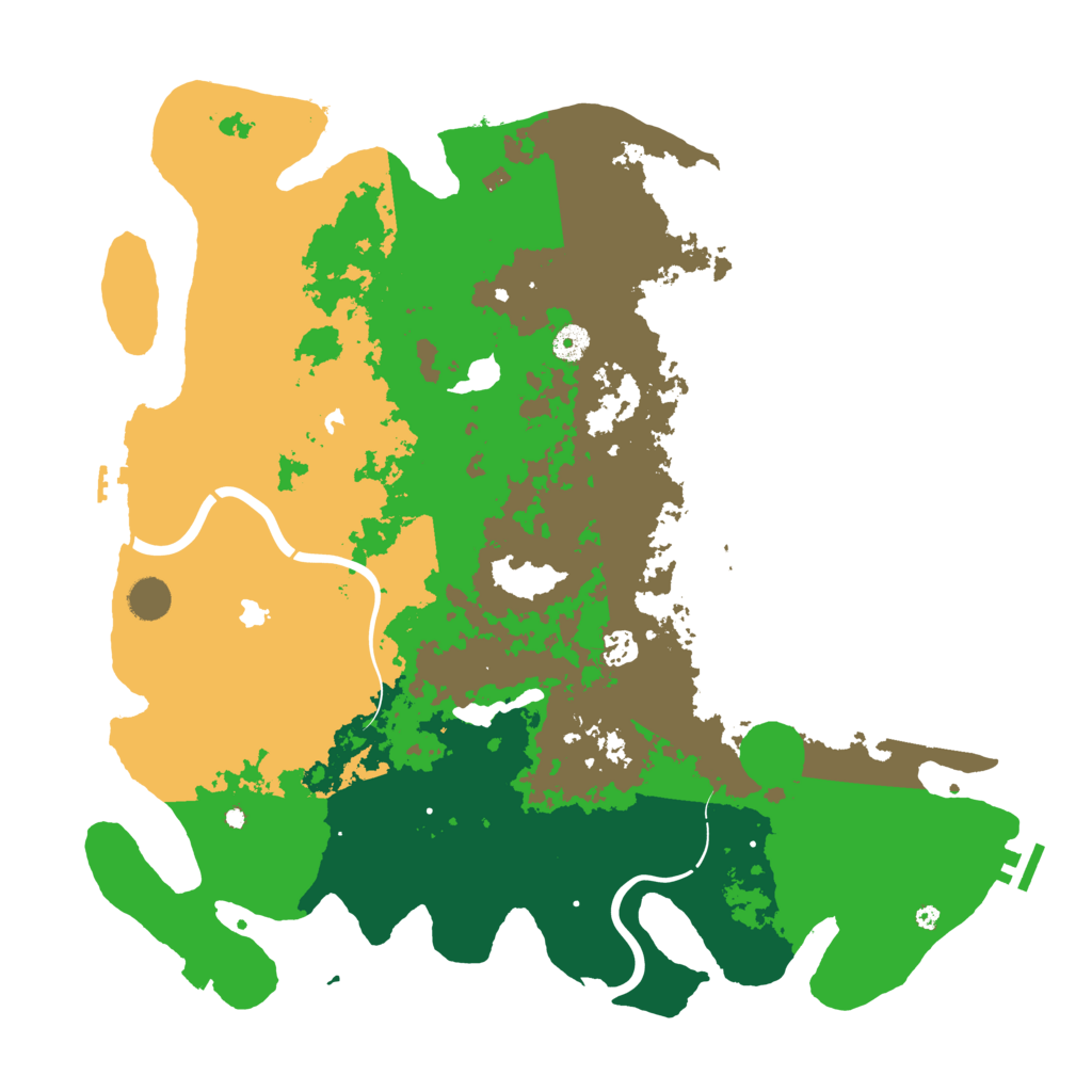 Biome Rust Map: Procedural Map, Size: 4500, Seed: 9557