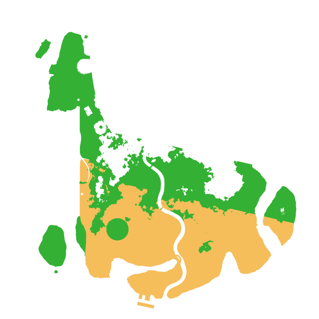 Biome Rust Map: Procedural Map, Size: 3800, Seed: 1234534