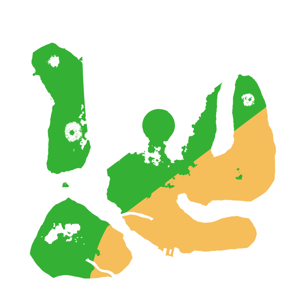 Biome Rust Map: Procedural Map, Size: 2500, Seed: 647120145