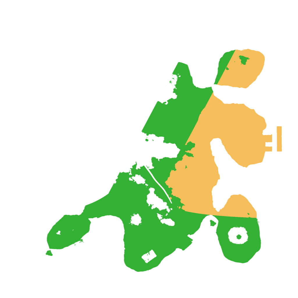 Biome Rust Map: Procedural Map, Size: 2396, Seed: 4329492