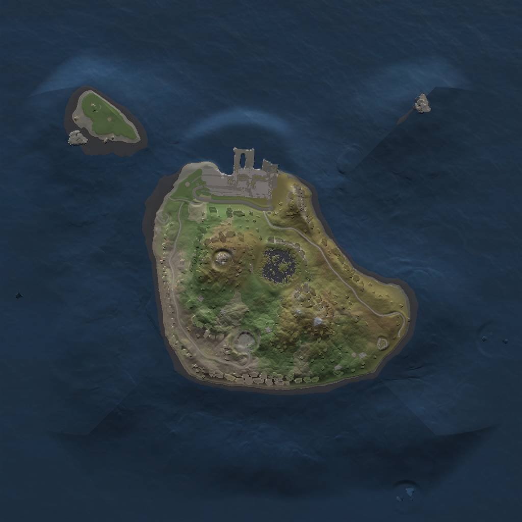 Rust Map: Procedural Map, Size: 1524, Seed: 1337, 4 Monuments