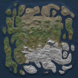 Thumbnail Rust Map: Procedural Map, Size: 6000, Seed: 2023, 19 Monuments