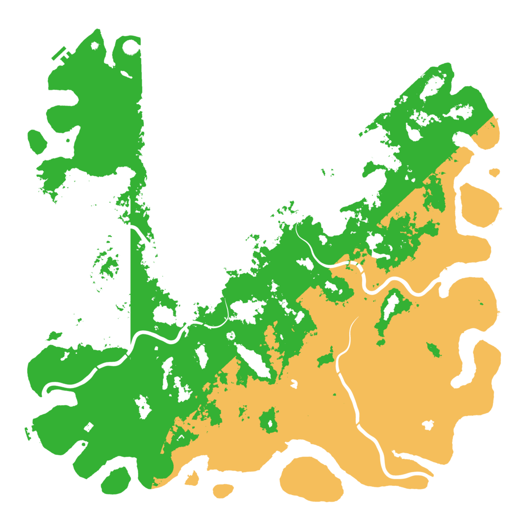 Biome Rust Map: Procedural Map, Size: 6000, Seed: 19875