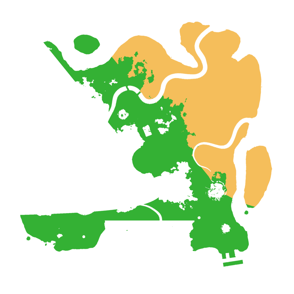 Biome Rust Map: Procedural Map, Size: 3000, Seed: 29075789