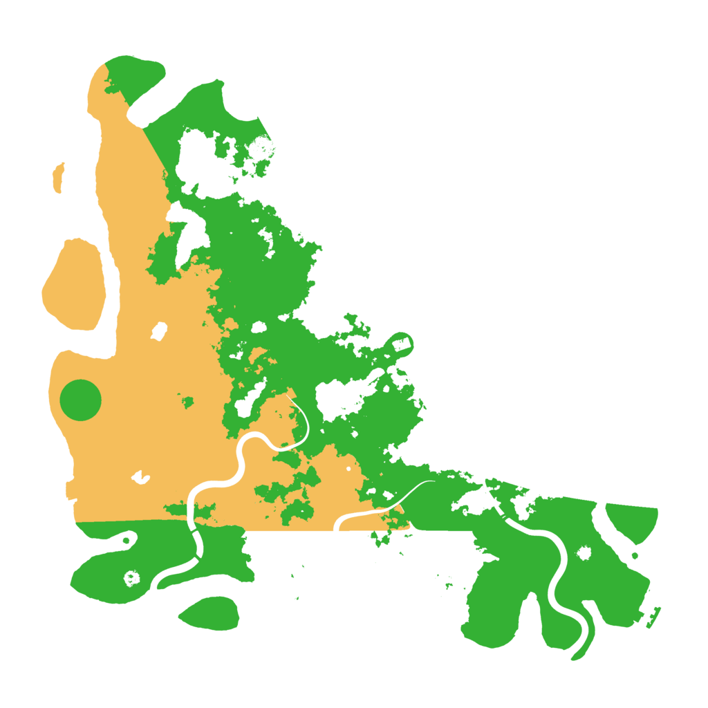 Biome Rust Map: Procedural Map, Size: 4500, Seed: 9876540