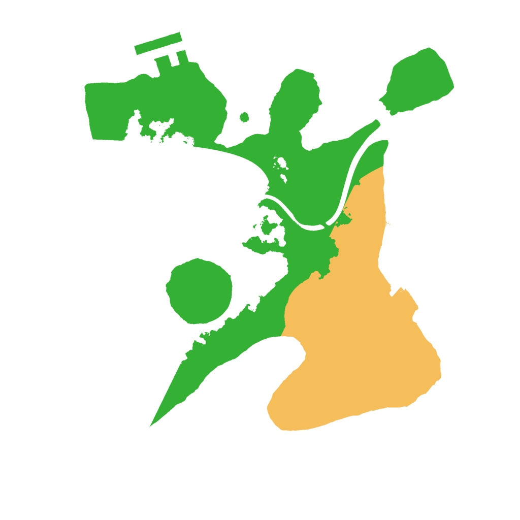 Biome Rust Map: Procedural Map, Size: 2200, Seed: 1251453197