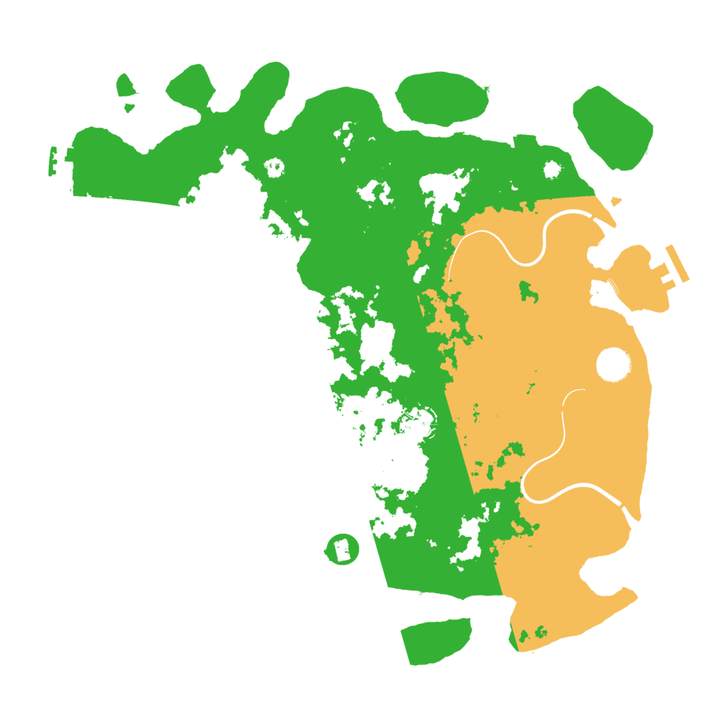 Biome Rust Map: Procedural Map, Size: 3700, Seed: 12413