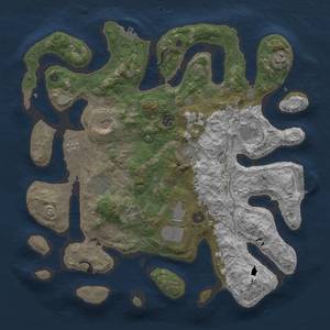 Thumbnail Rust Map: Procedural Map, Size: 4000, Seed: 1536322872, 17 Monuments