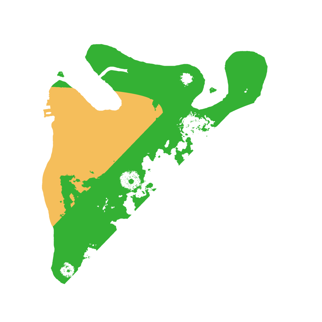 Biome Rust Map: Procedural Map, Size: 2500, Seed: 22534