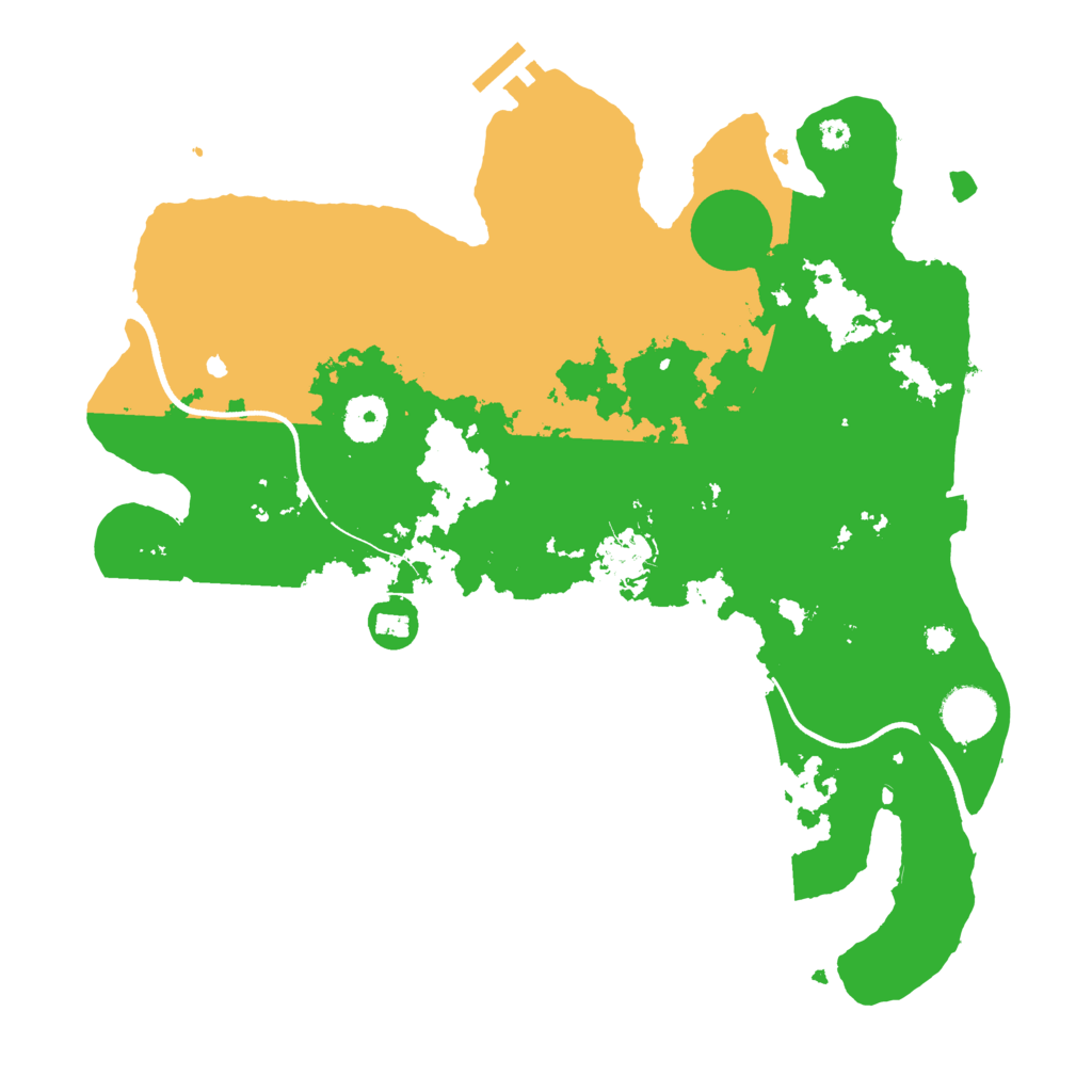 Biome Rust Map: Procedural Map, Size: 3550, Seed: 485798