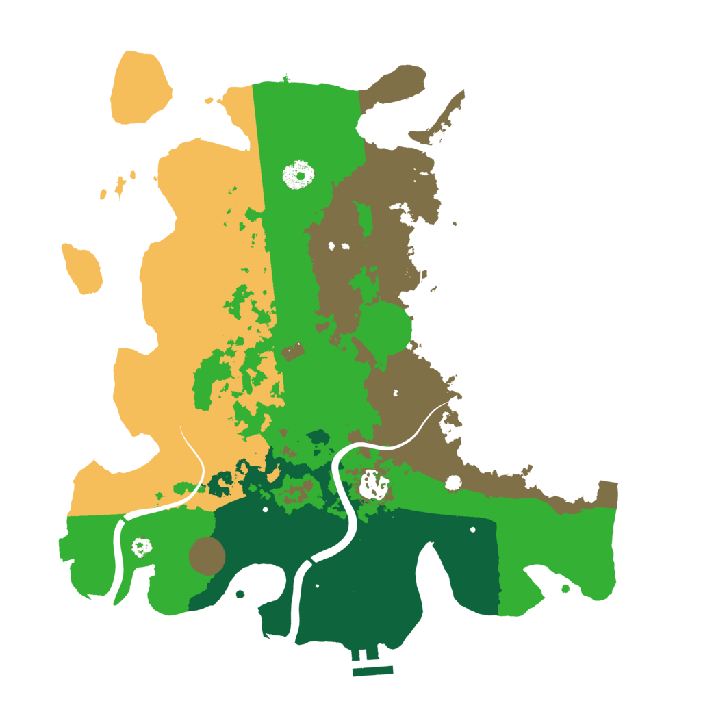 Biome Rust Map: Procedural Map, Size: 3500, Seed: 4482681