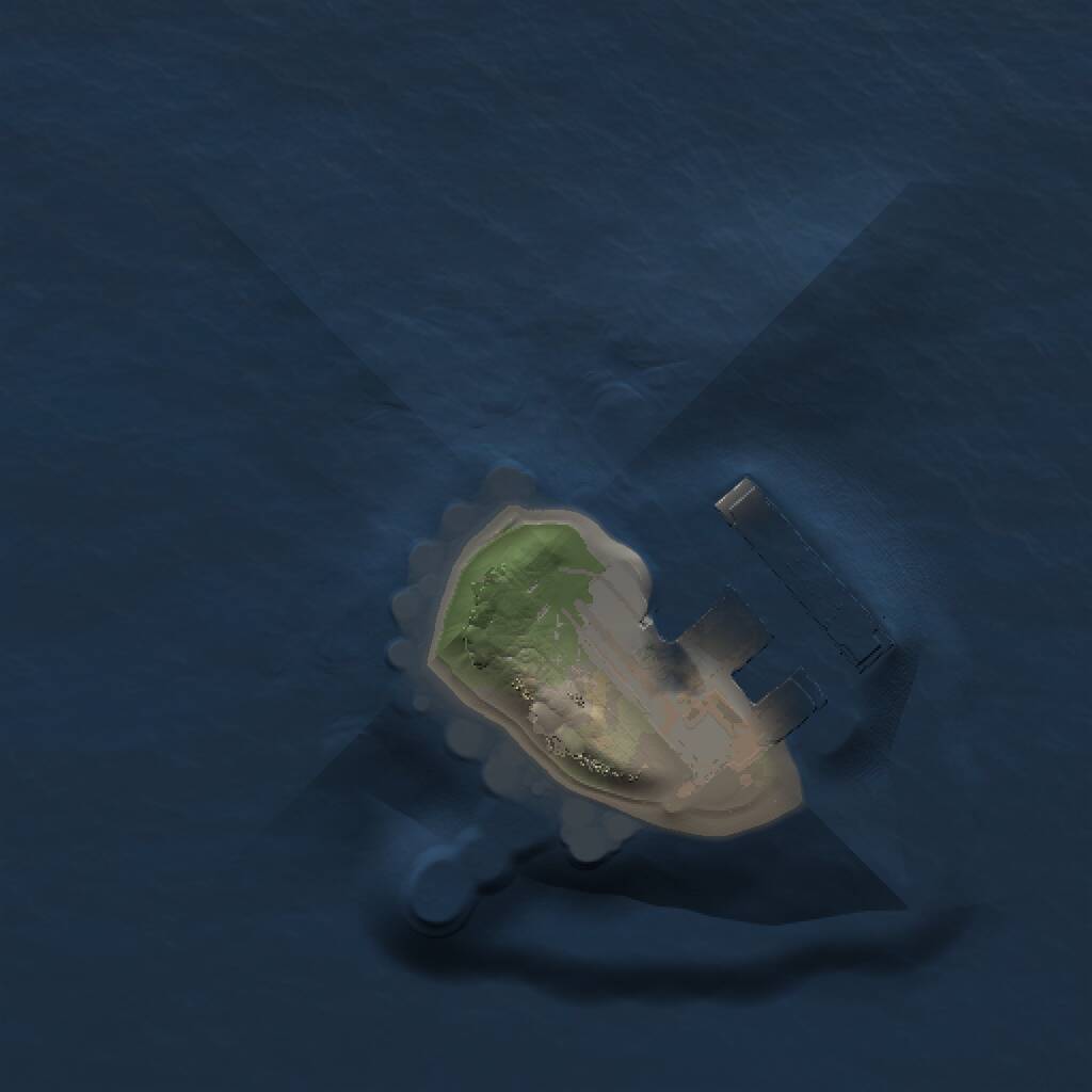 Rust Map: Procedural Map, Size: 1000, Seed: 748428760, 2 Monuments