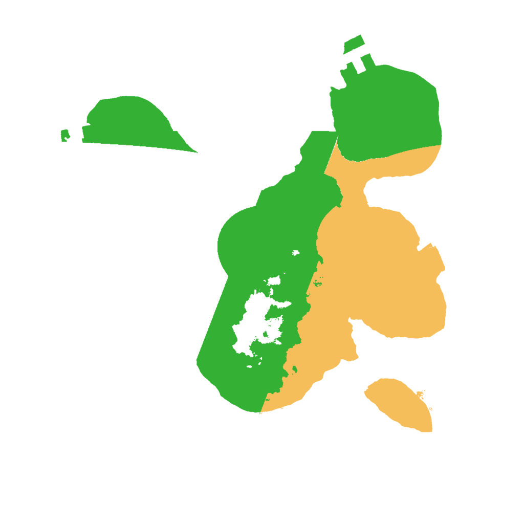 Biome Rust Map: Procedural Map, Size: 2000, Seed: 407375520