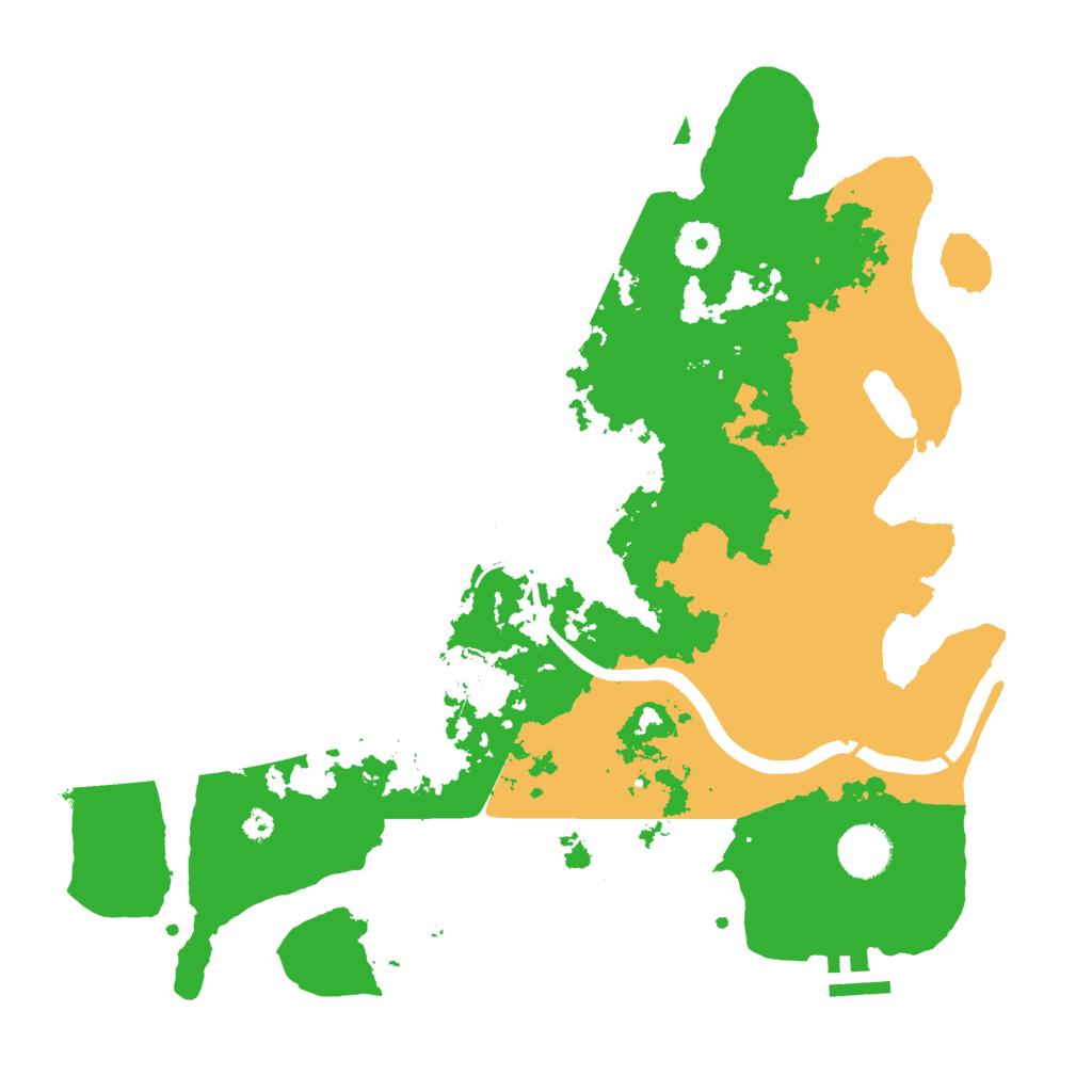 Biome Rust Map: Procedural Map, Size: 3600, Seed: 2092923580