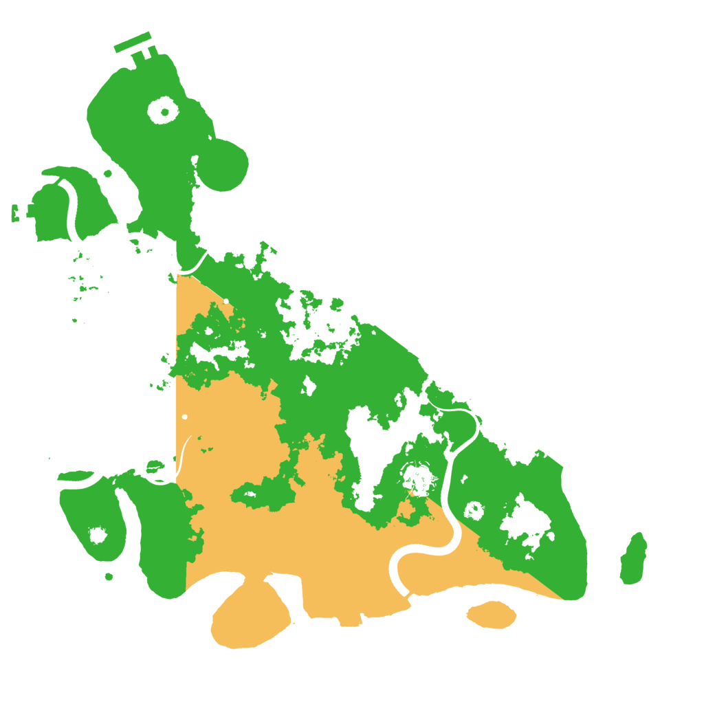 Biome Rust Map: Procedural Map, Size: 3700, Seed: 268844546