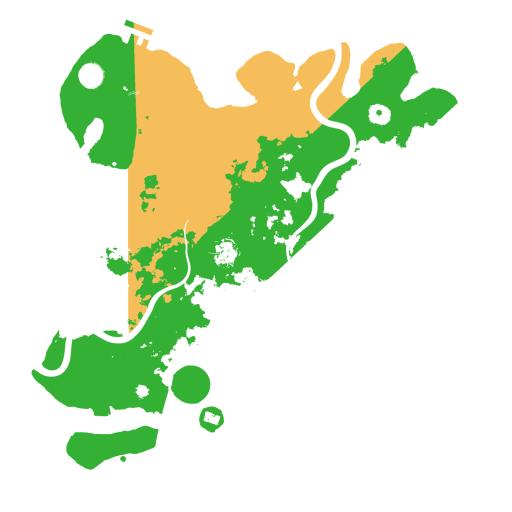 Biome Rust Map: Procedural Map, Size: 3550, Seed: 240605
