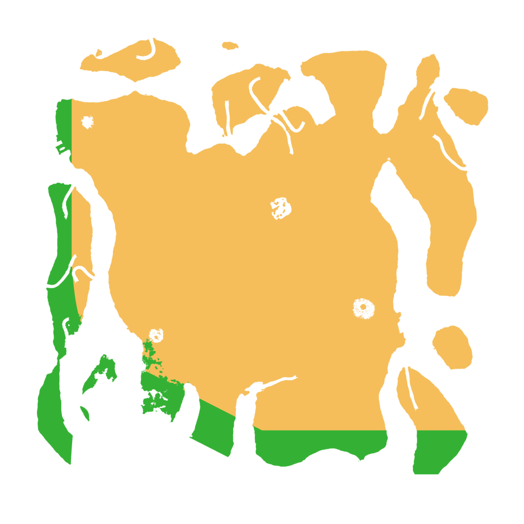 Biome Rust Map: Procedural Map, Size: 3700, Seed: 884307595