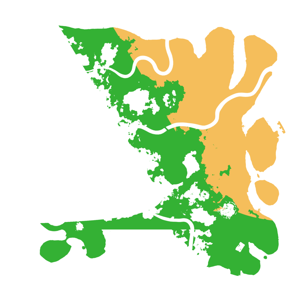 Biome Rust Map: Procedural Map, Size: 3550, Seed: 296450