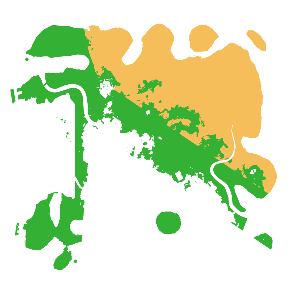 Biome Rust Map: Procedural Map, Size: 3550, Seed: 670711