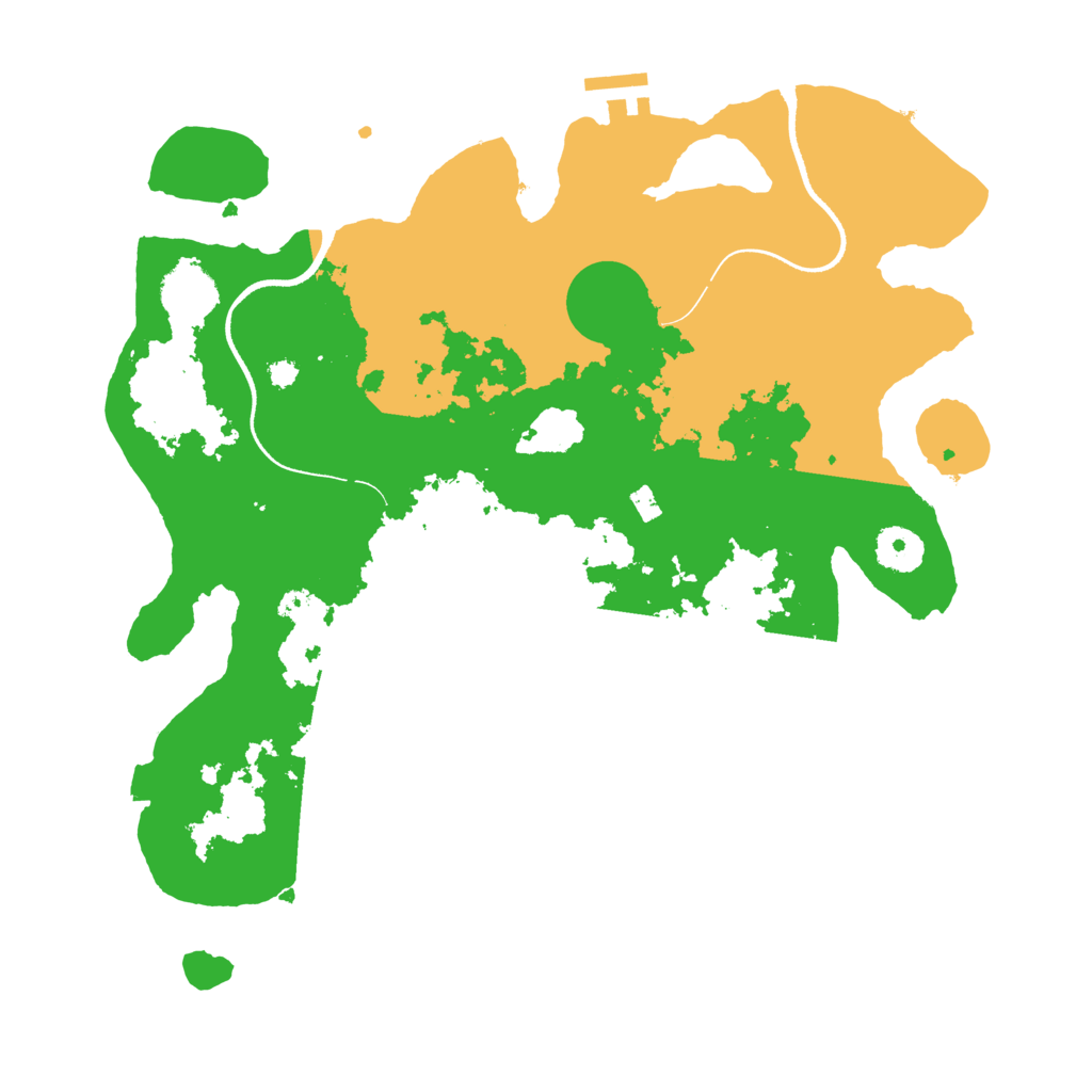 Biome Rust Map: Procedural Map, Size: 3500, Seed: 9683238