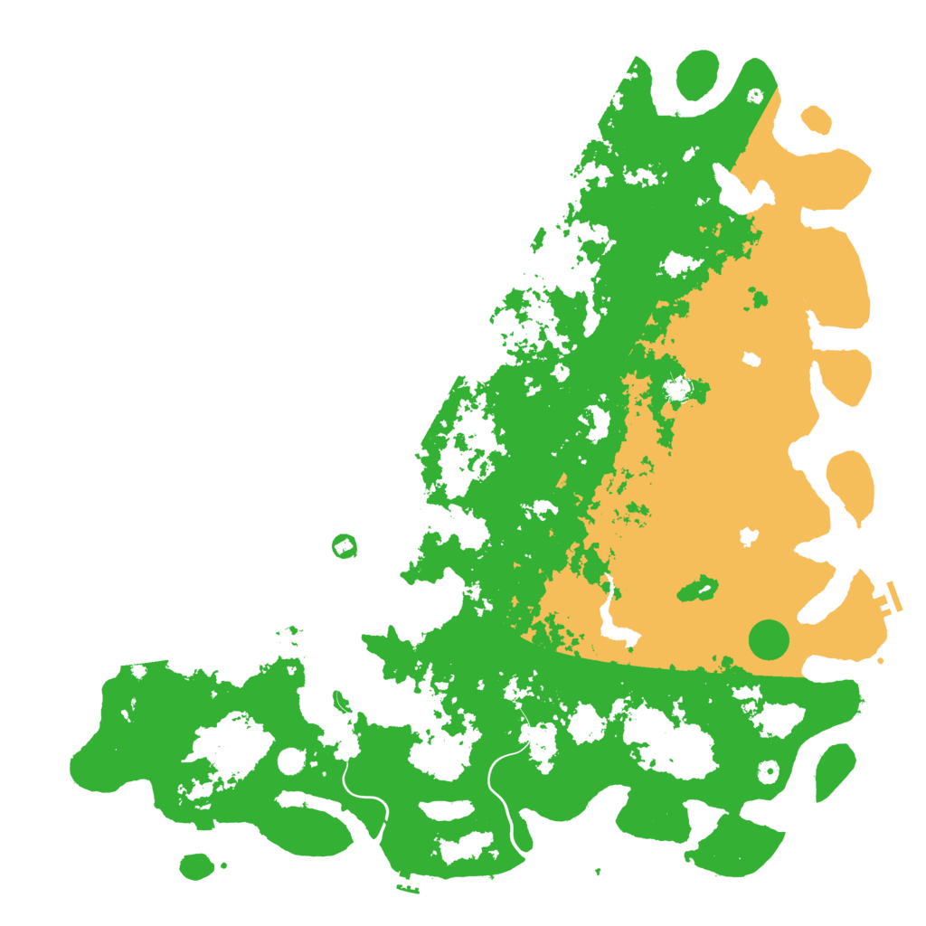 Biome Rust Map: Procedural Map, Size: 6000, Seed: 113514011
