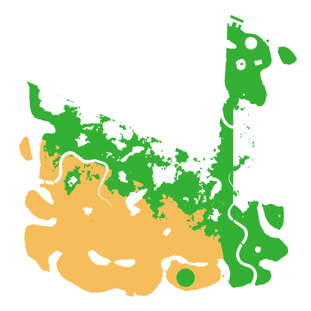 Biome Rust Map: Procedural Map, Size: 4500, Seed: 76545642