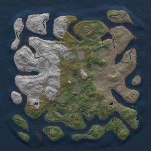 Thumbnail Rust Map: Procedural Map, Size: 4500, Seed: 32588, 18 Monuments