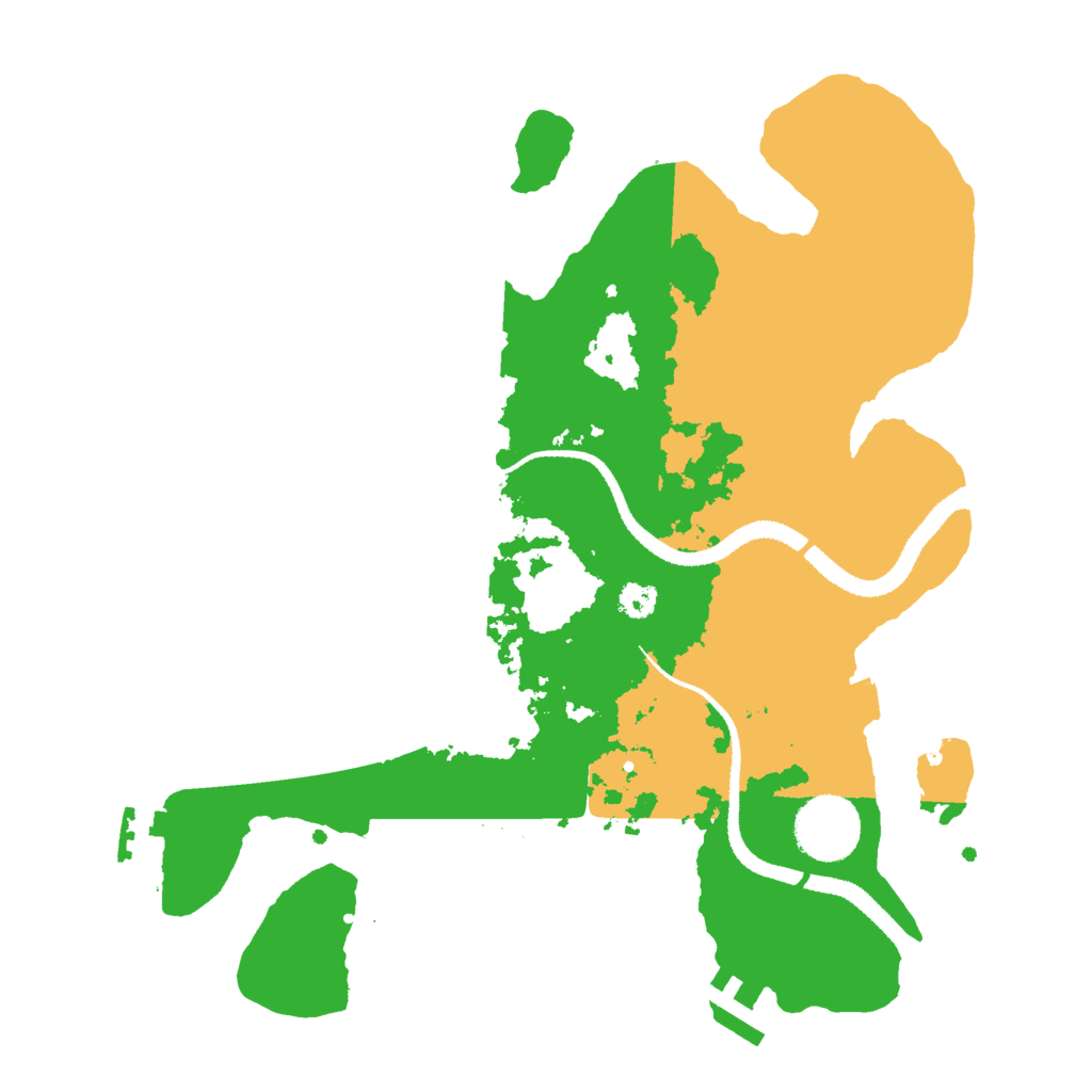 Biome Rust Map: Procedural Map, Size: 3000, Seed: 444065