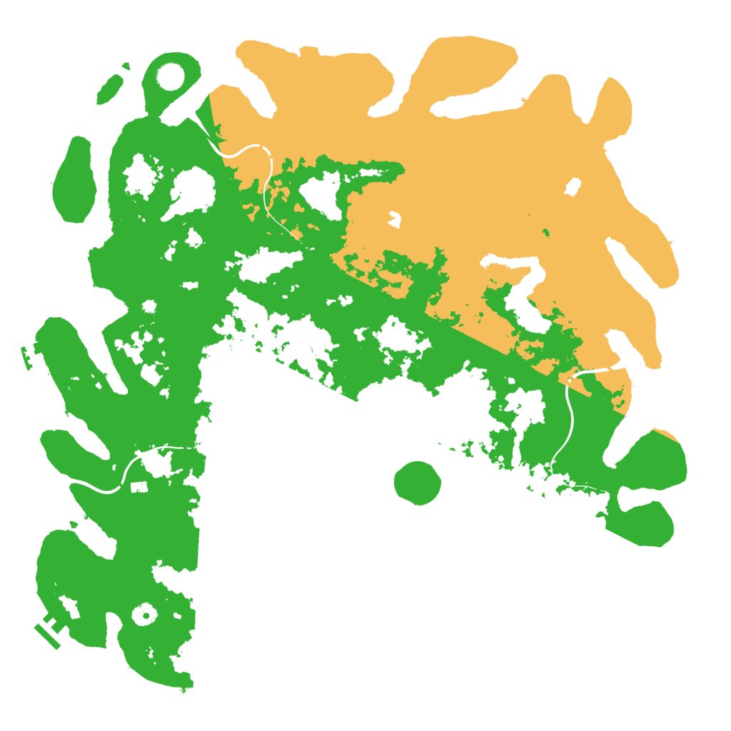 Biome Rust Map: Procedural Map, Size: 4650, Seed: 60516932