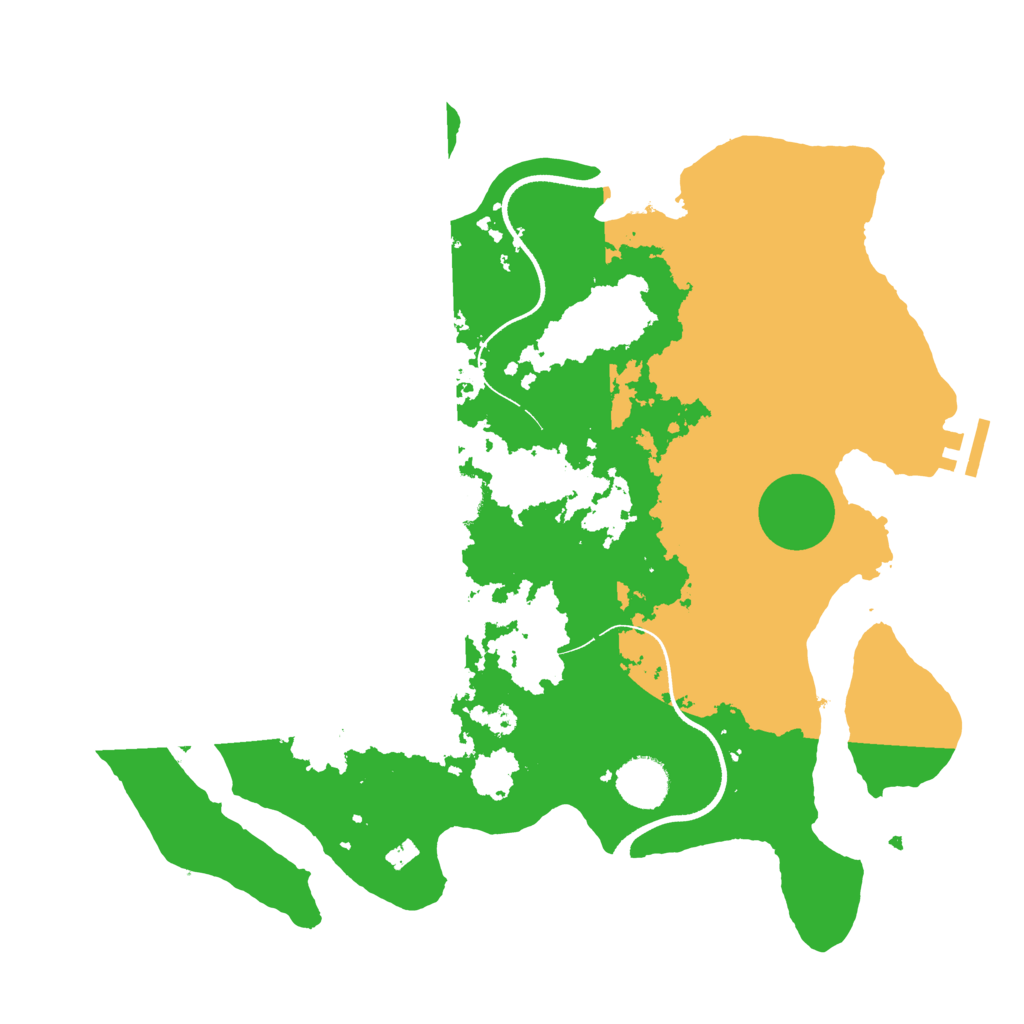 Biome Rust Map: Procedural Map, Size: 3550, Seed: 906088