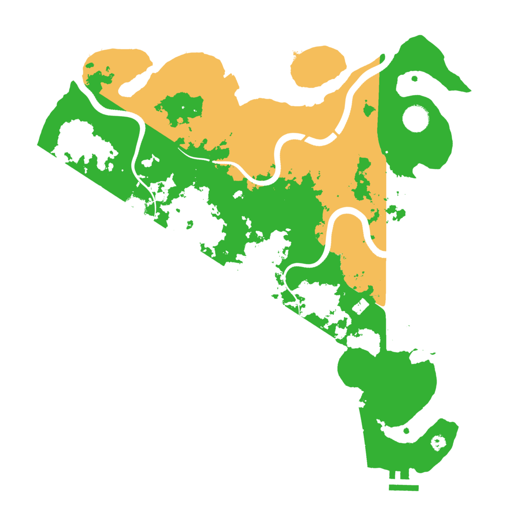 Biome Rust Map: Procedural Map, Size: 3500, Seed: 3672557