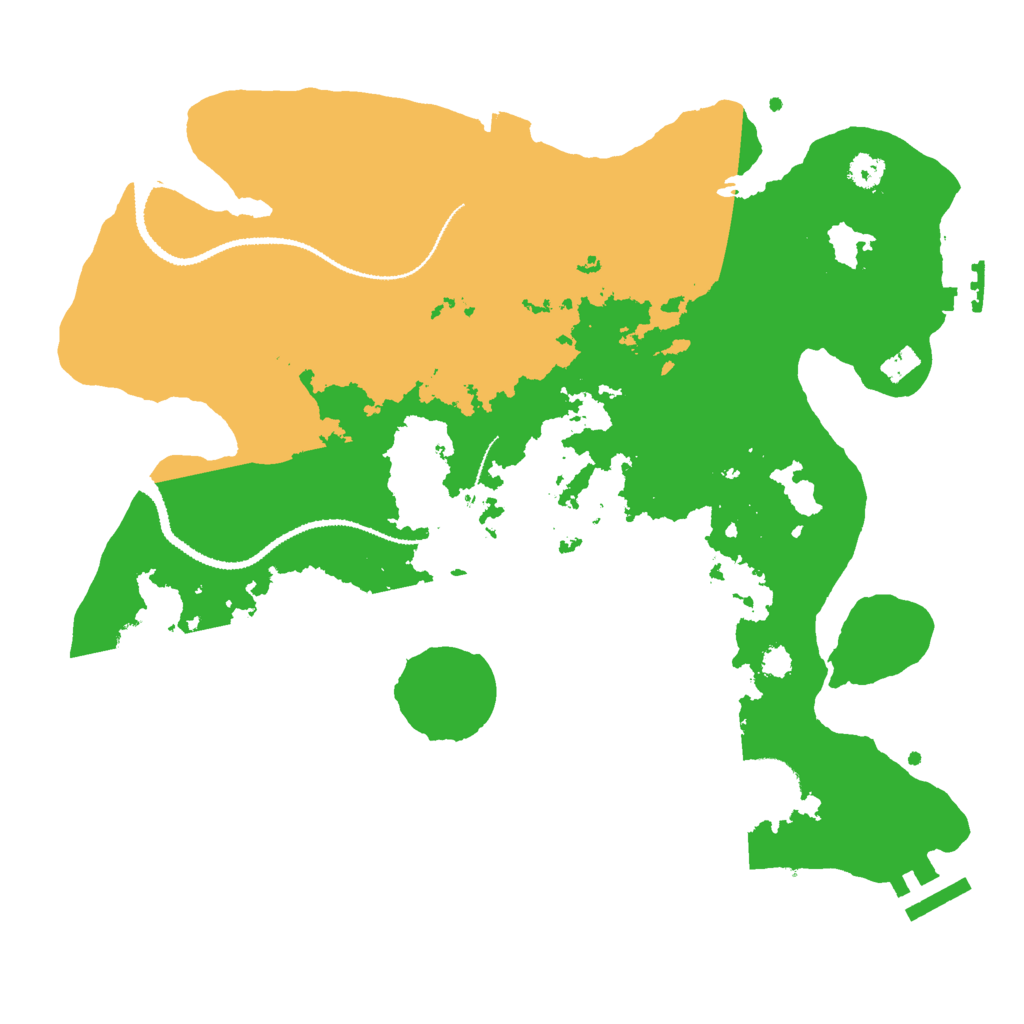 Biome Rust Map: Procedural Map, Size: 3000, Seed: 1250703482