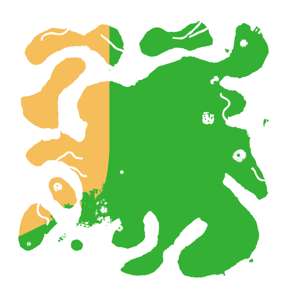 Biome Rust Map: Procedural Map, Size: 3600, Seed: 995647728