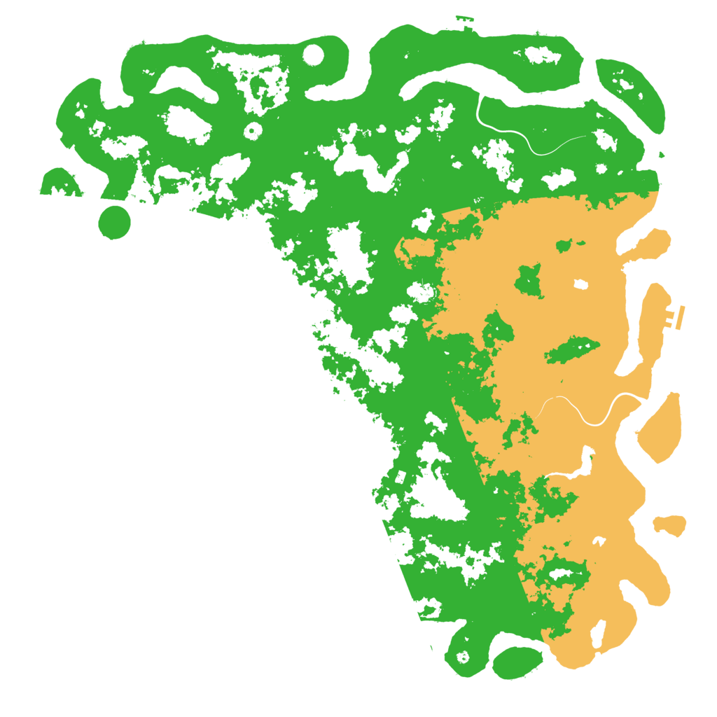 Biome Rust Map: Procedural Map, Size: 6000, Seed: 99701395