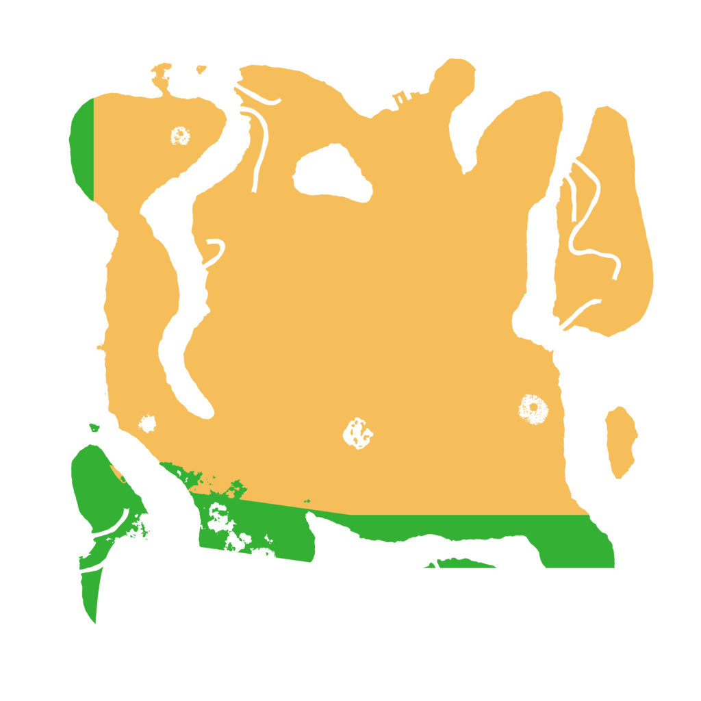 Biome Rust Map: Procedural Map, Size: 3600, Seed: 1064066714