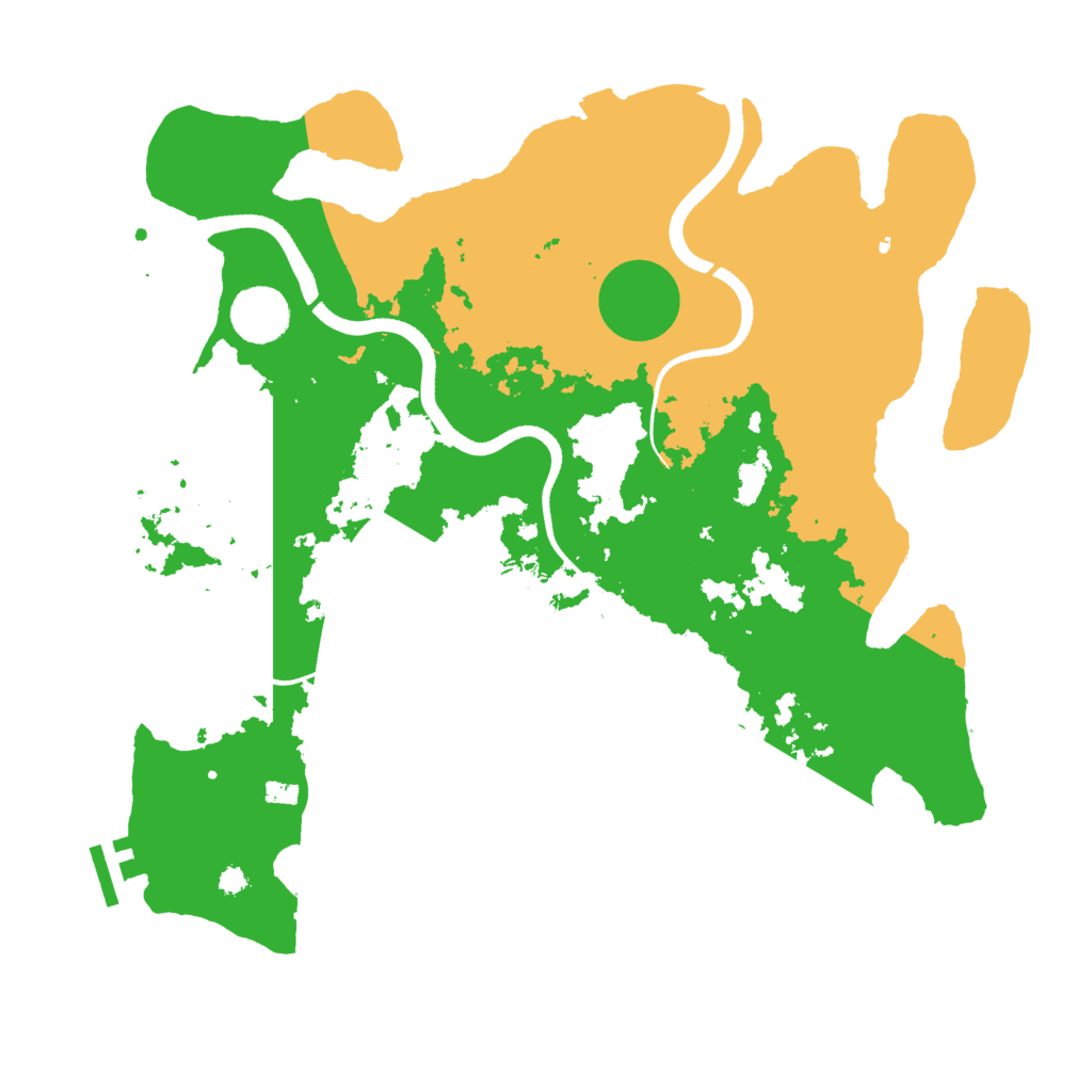 Biome Rust Map: Procedural Map, Size: 3550, Seed: 531378