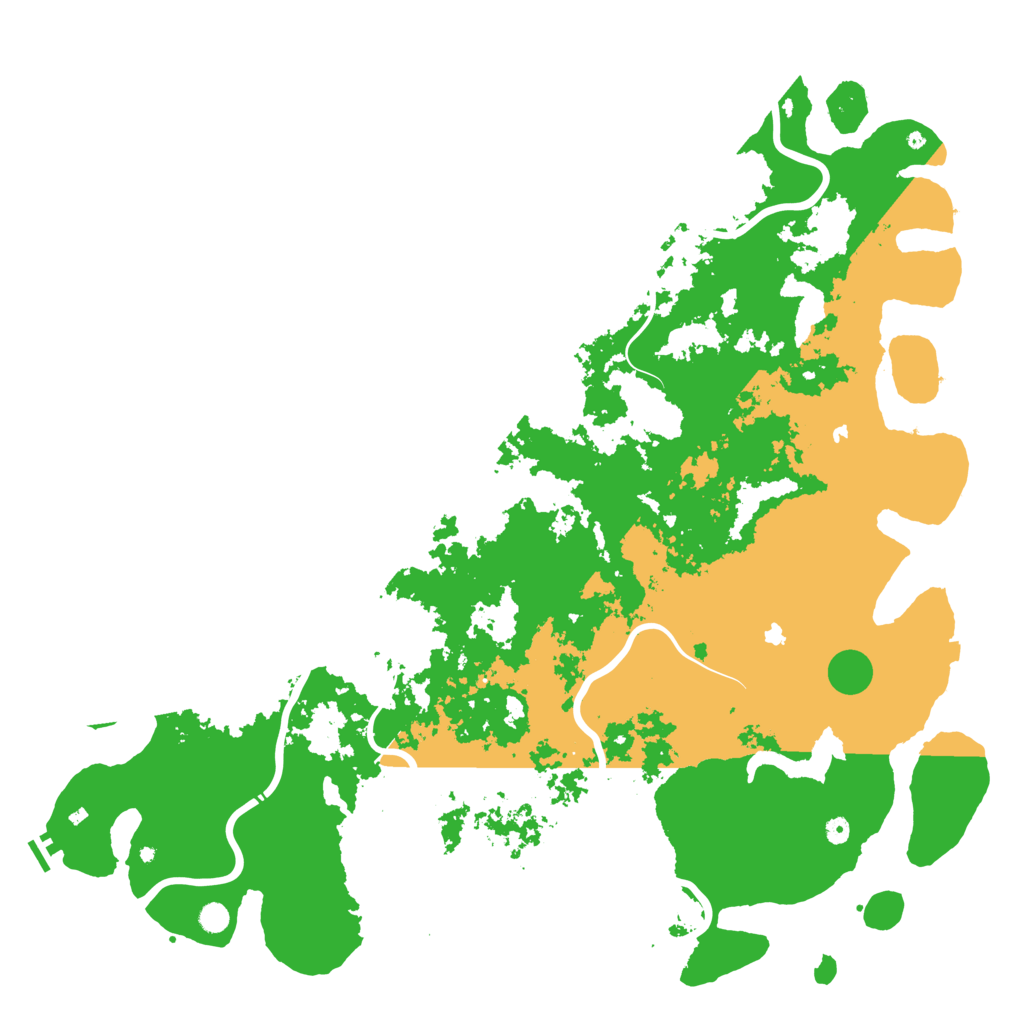 Biome Rust Map: Procedural Map, Size: 6000, Seed: 112721