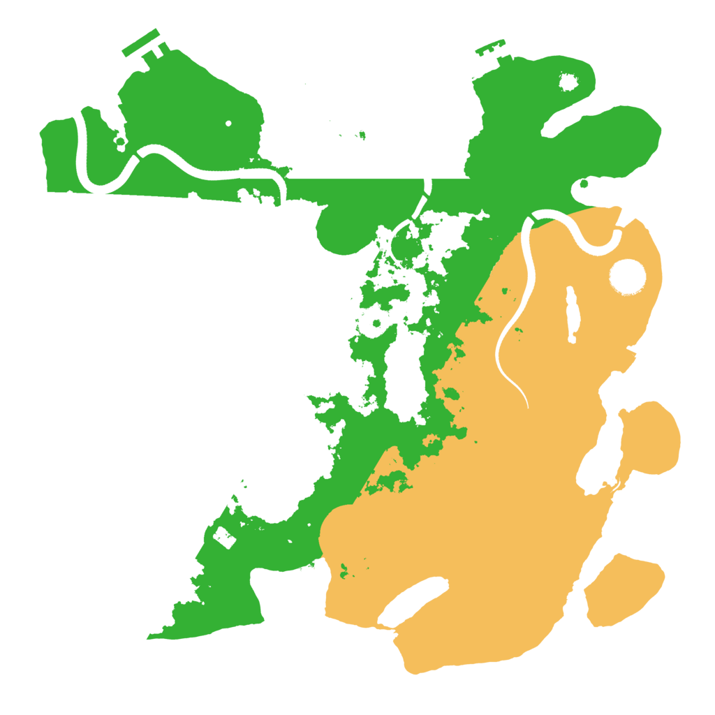 Biome Rust Map: Procedural Map, Size: 3500, Seed: 5673421