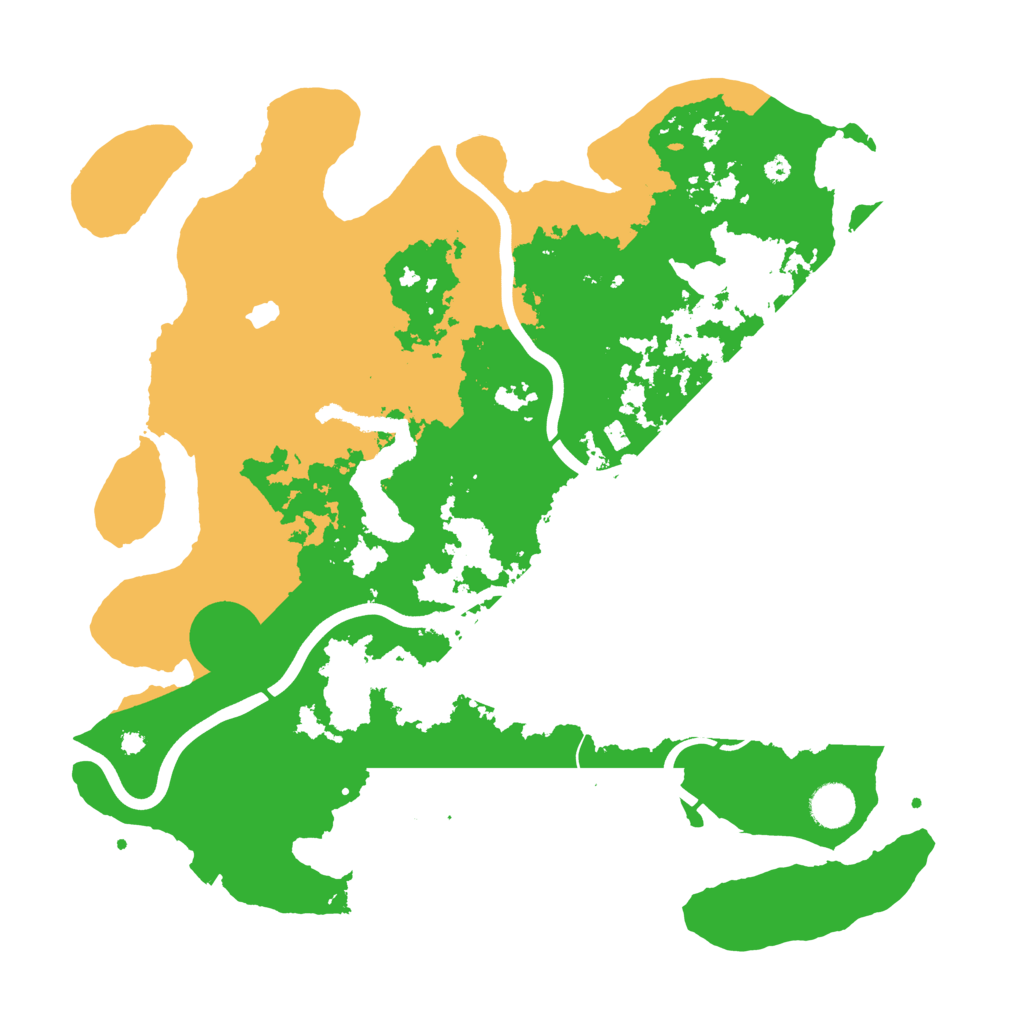 Biome Rust Map: Procedural Map, Size: 4000, Seed: 3421