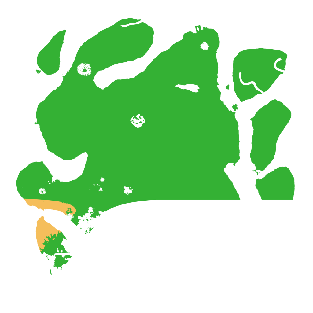 Biome Rust Map: Procedural Map, Size: 3500, Seed: 878224578