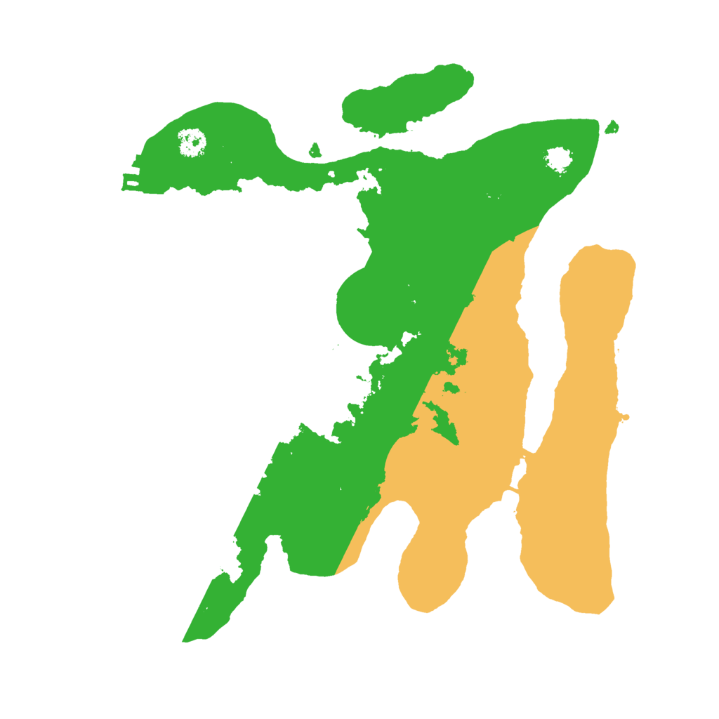 Biome Rust Map: Procedural Map, Size: 2555, Seed: 1845