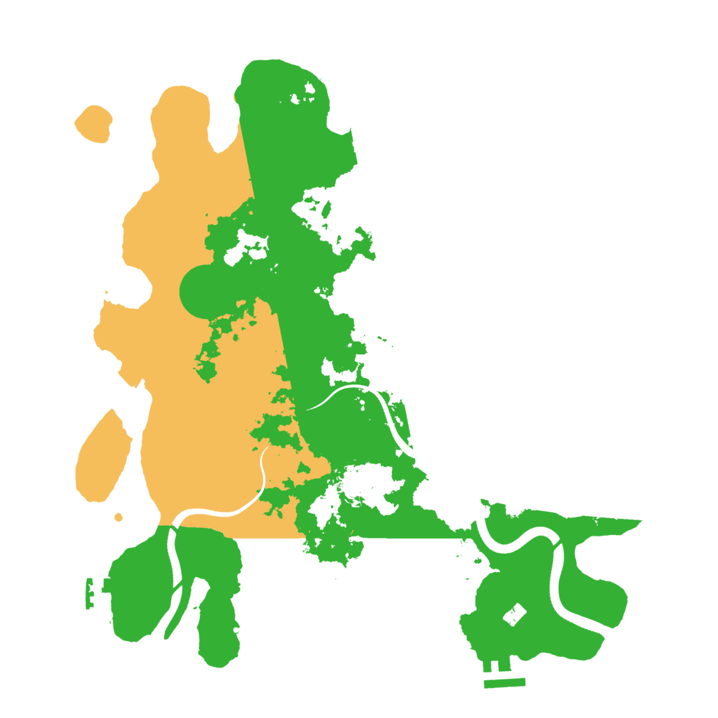 Biome Rust Map: Procedural Map, Size: 3500, Seed: 775267769