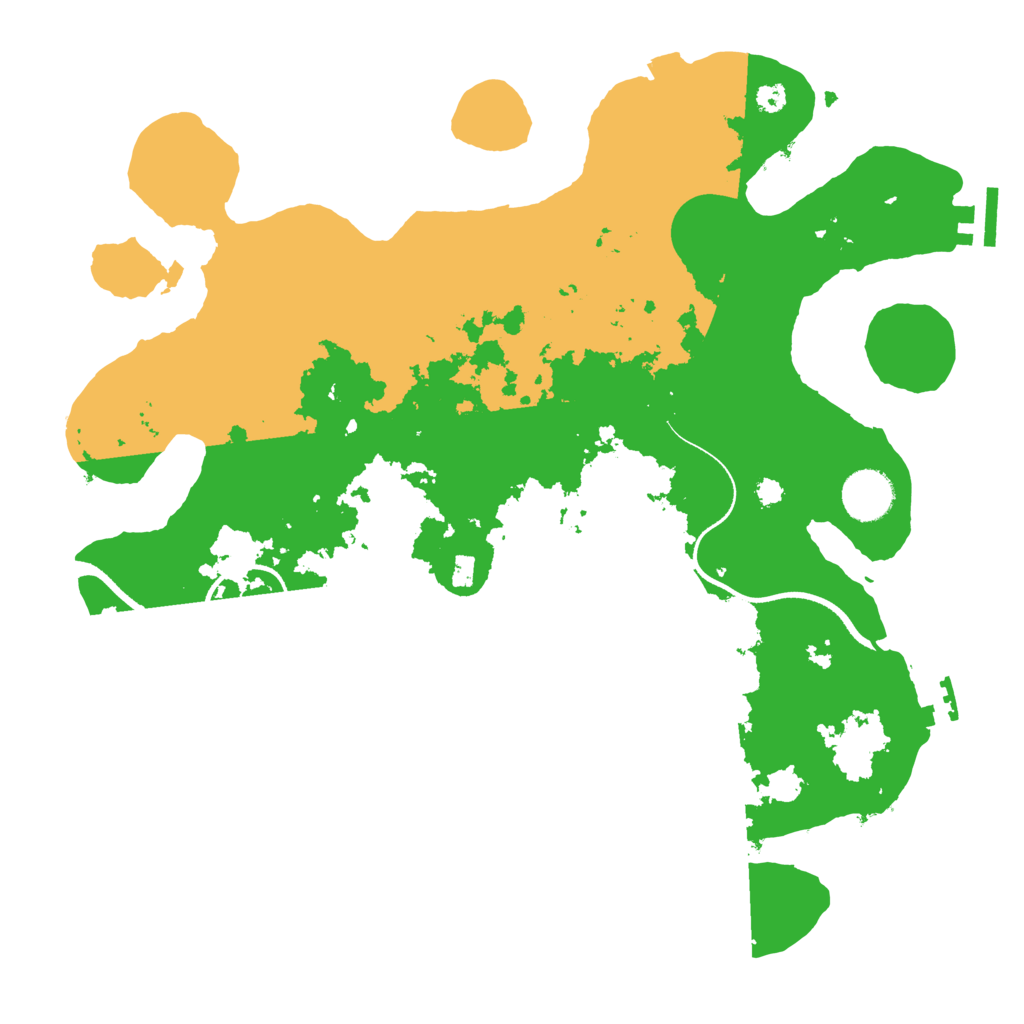 Biome Rust Map: Procedural Map, Size: 3500, Seed: 583