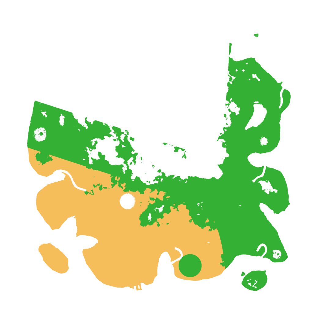 Biome Rust Map: Procedural Map, Size: 3600, Seed: 1135235