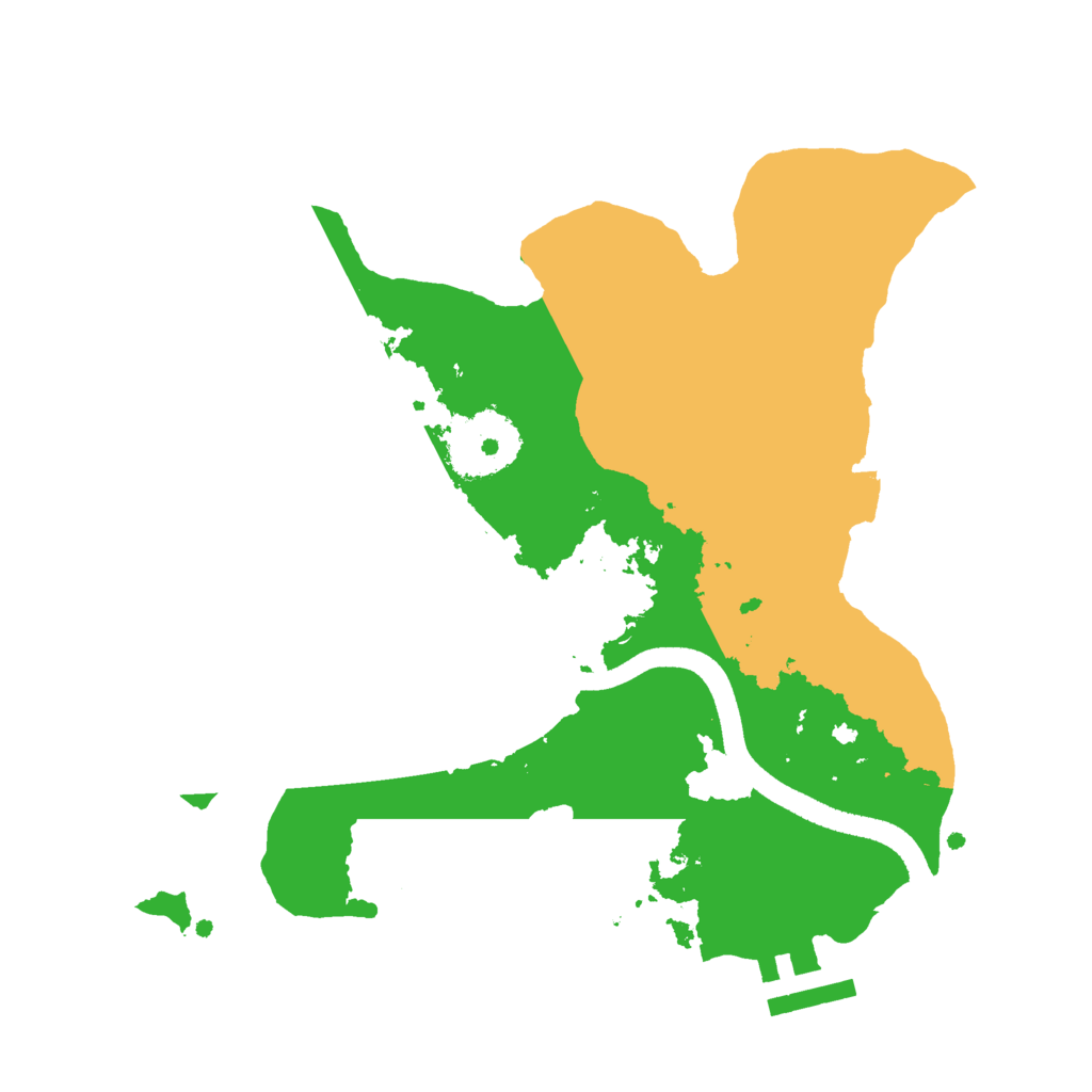 Biome Rust Map: Procedural Map, Size: 2500, Seed: 705732334